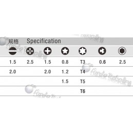 Set Destornilladores 6 en 1 / Alta Calidad / Baku / BK-7276