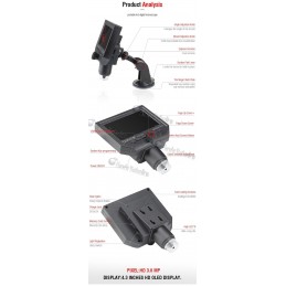 Microscopio Profesional con Monitor LCD HD 14MP BAKU BA-002