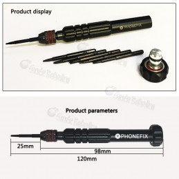 Set Destornilladores de Precisión 6 en 1 / iPhone 6 6S 7 8 X / PHONEFIX / Alta Calidad