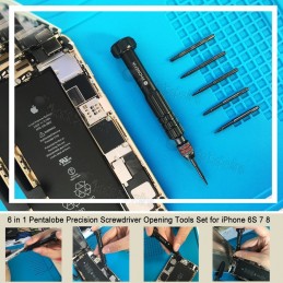 Set Destornilladores de Precisión 6 en 1 / iPhone 6 6S 7 8 X / PHONEFIX / Alta Calidad