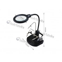 Lupa Lámpara de Mesa 16 Leds / BEST 308L / 6D-12D / Luz Regulable