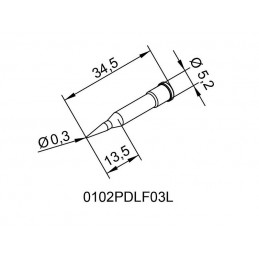 PUNTA PARA ICON 0.3 MM (UTILIZAR CON PRECALENTADOR) / 102PDLF03L *