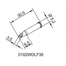 PUNTA MINIOLA PARA ICON 3.5 MM / 102WDLF35 *