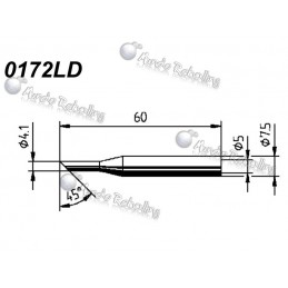 PUNTA BISELADA PARA CAUTIN ERSA 920BD 25W / 172LD