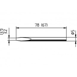 PUNTA CAUTIN PALETA PARA CAUTIN ERSA 30W y 40W / 032KD *