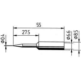 PUNTA FINA 0.4 MM PARA 960ED - 840CDJ - 760CD - 710CD / 832UD *