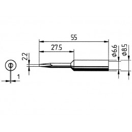 PUNTA PALETA 2.2 MM PARA 960ED - 840CDJ - 760CD - CD / 832KD *